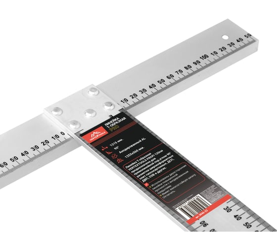 Изображение товара Линейка vertextools т-образная profi 120см, для разметки гкп 3046-23