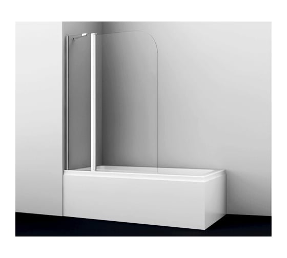 Изображение товара Стеклянная шторка на ванну WasserKraft Leine 35P02-110 Fixed