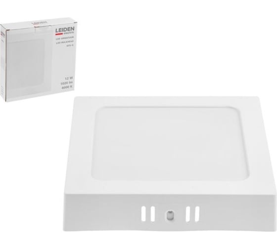Изображение товара Светильник светодиодный накладной LEIDEN ELECTRIC квадрат 12 Вт 4000К, IP44 SFS-S 807011