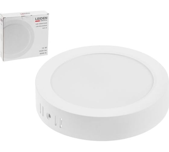 Изображение товара Светильник светодиодный накладной LEIDEN ELECTRIC круг 12 Вт 4000К, IP44 SFS-R 807009