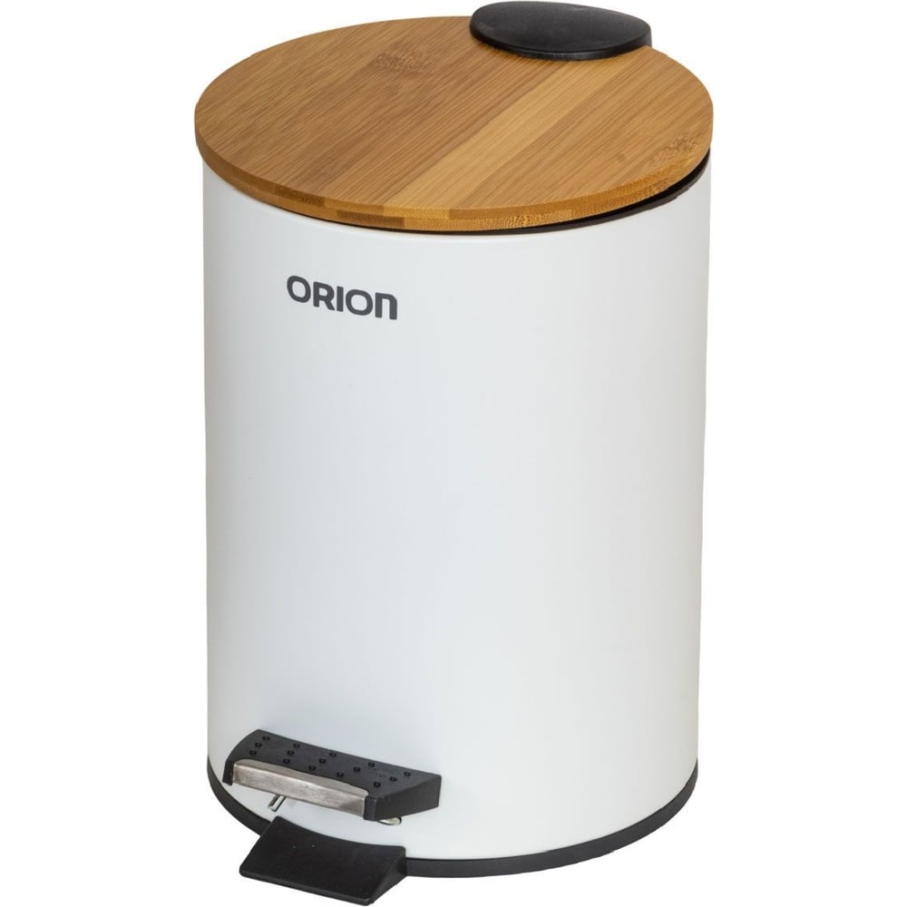 Изображение товара Ведро для мусора Orion 5 литров с крышкой и педалью для дома и офиса