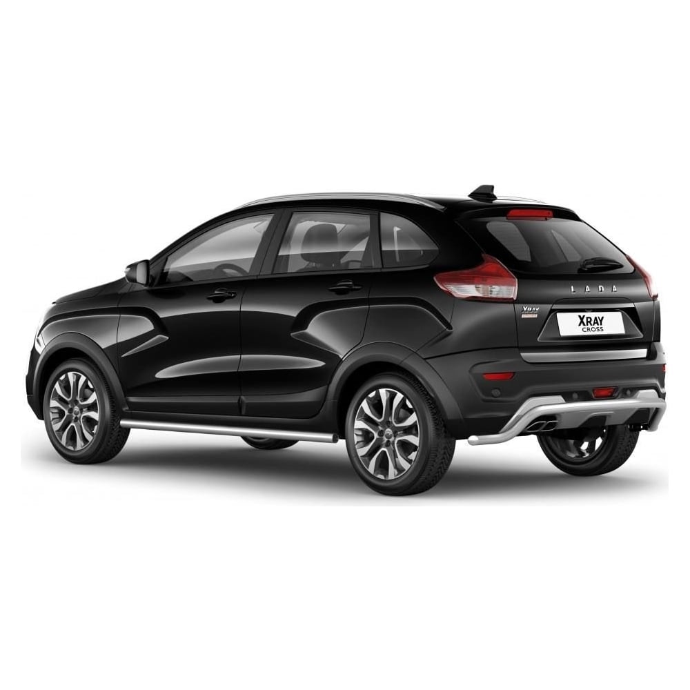 Изображение товара Вогнутая защита порогов PT Group диаметр 51 мм для LADA XRay Cross 2018