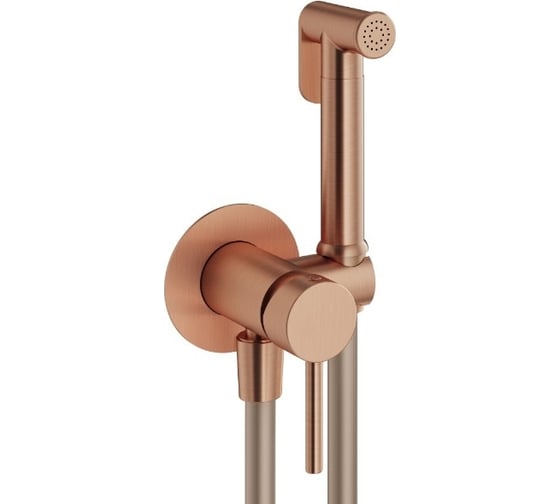 Изображение товара Набор гигиенического душа со смесителем PLUMBERIA SELECTION IXO медь брашированная XO2000RS