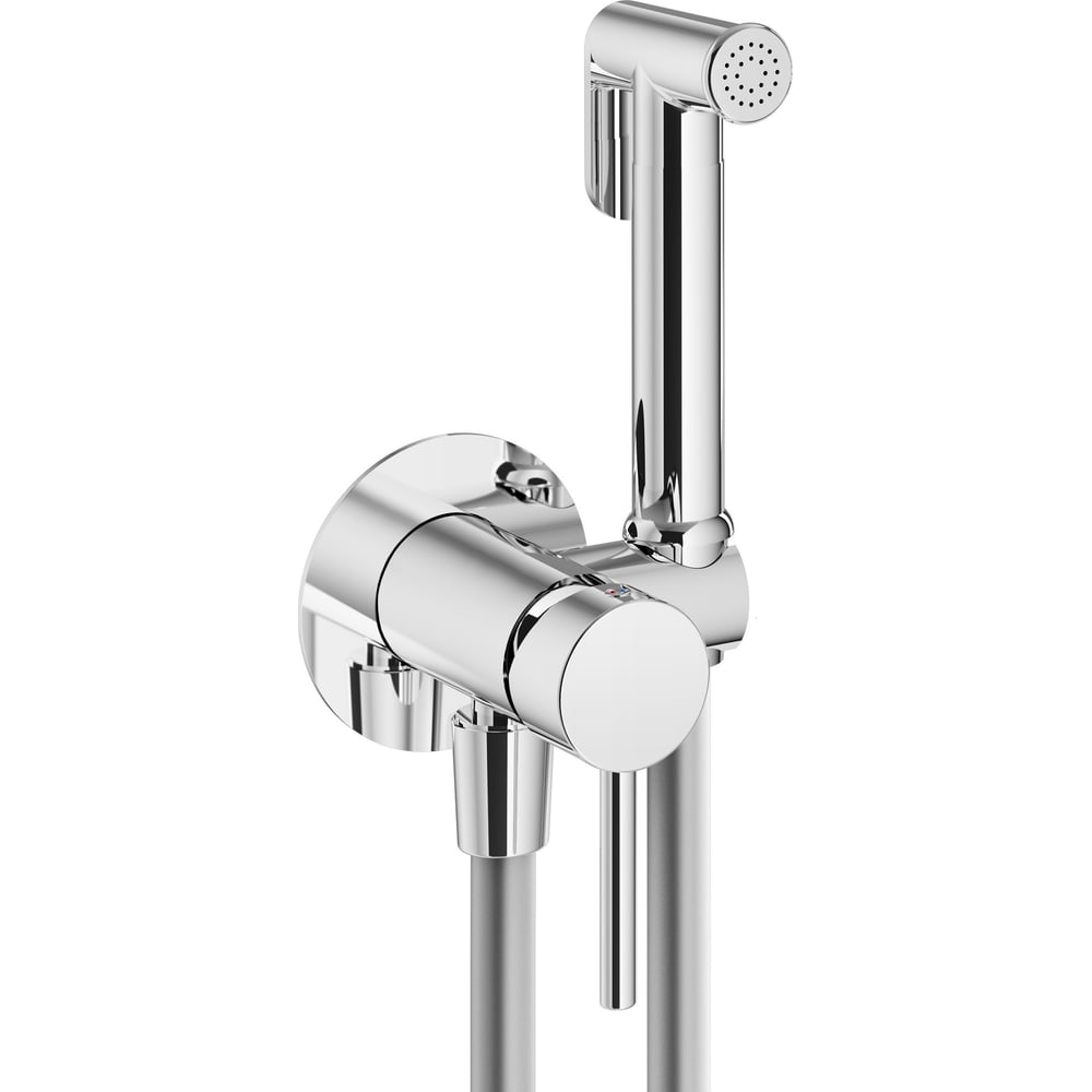 Изображение товара Гигиенический душ со смесителем PLUMBERIA IXO хром встраиваемый современный стиль