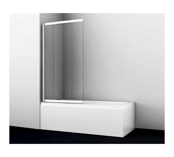 Изображение товара Стеклянная шторка на ванну WasserKRAFT Main WasserSchutz 41S02-100