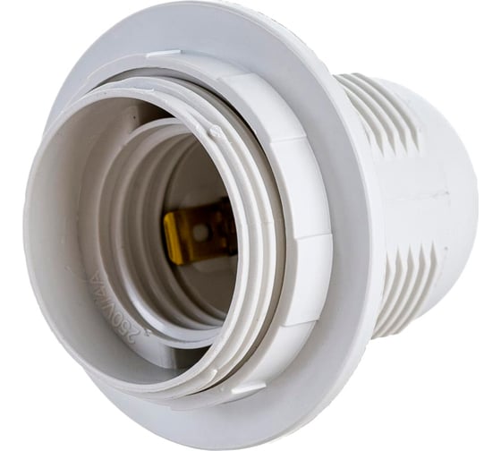 Изображение товара Патрон пластиковый Grisard Electric с кольцом Е27 белый 50шт, GRE-002-5002