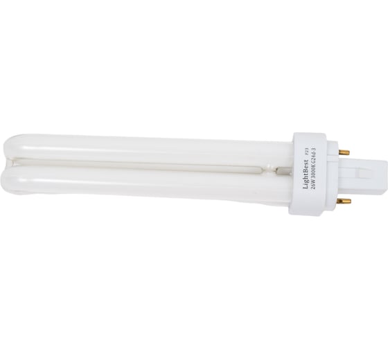 Изображение товара Лампа люминесцентная LightBest lbl d 71011 26w 3000k g24d-3 701071011