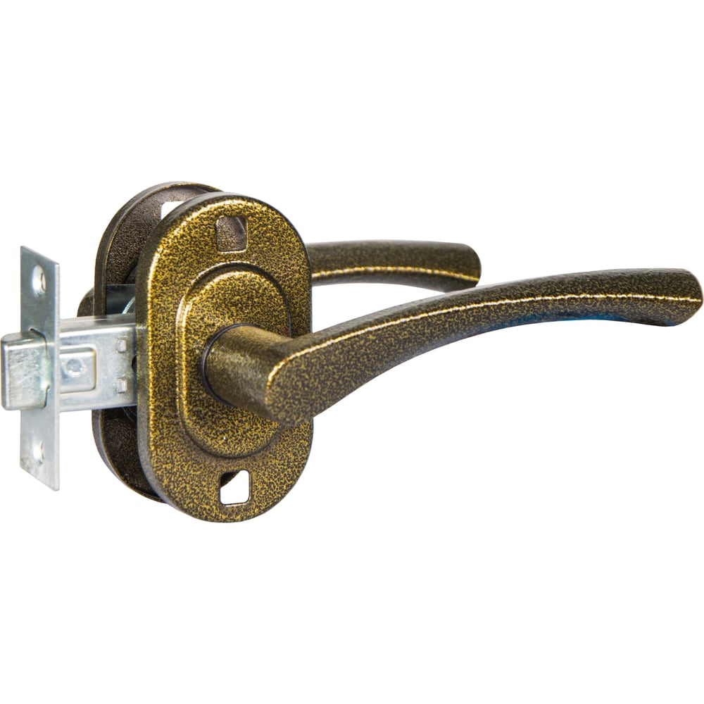 Изображение товара Ручка-защёлка Гарант Качества 2.03 бронза Х3017 для межкомнатной двери