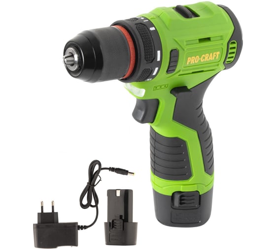 Изображение товара Аккумуляторная дрель-шуруповерт PROCRAFT PA12PRO