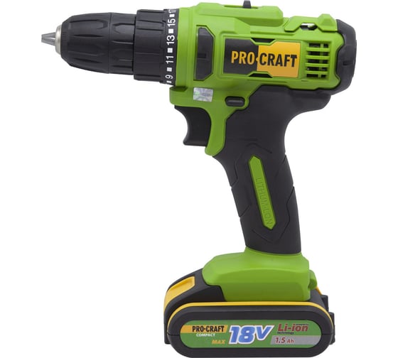 Изображение товара Аккумуляторная дрель-шуруповерт PROCRAFT PA18C
