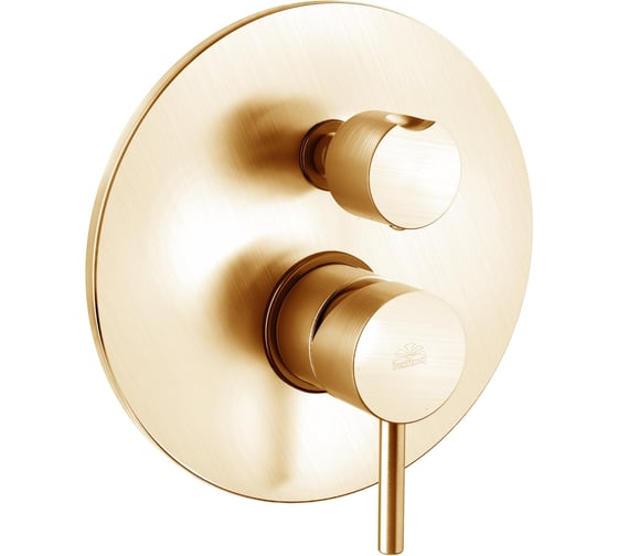Изображение товара Смеситель встраиваемый для душа Paffoni LIGHT золото медовое брашир LIG019HGSP