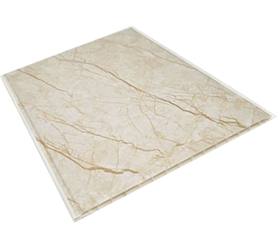 Изображение товара Панели ПВХ DeKOR ламинированные Мрамор капучино 1сорт, 6 шт/уп panel УТ-00092851