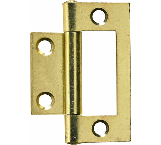 Изображение товара Универсальная петля HETTICH без врезки 50 х 23 мм 2 шт сталь латунированная 953256