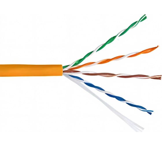 Изображение товара Кабель NETLAN U/UTP 4 пары, категория 5e, внутренний, LSZH, оранжевый, 305м EC-UU004-5E-LSZH-OR