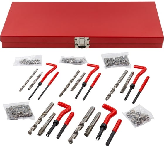 Изображение товара Набор приспособлений и футорок для нарезания и восстановления резьбы Forcekraft 131пр FK-9130U1(57633)