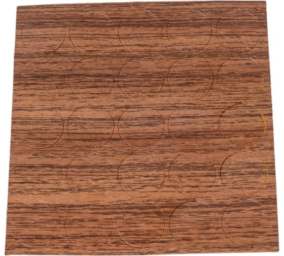 Изображение товара Заглушка самоприлипающая к конфирматам Folmag орех макиато, 25 заглушек 26630