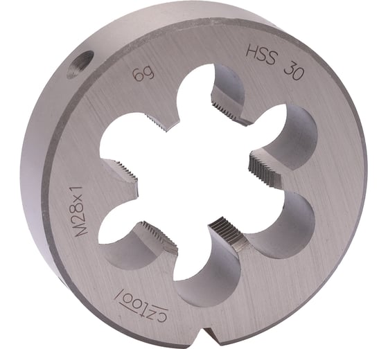 Изображение товара Плашка Bucovice Tools М 28 шаг 1.0мм DINEN22568 HSS 65x18мм 240283