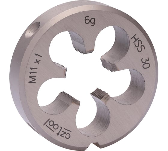 Изображение товара Плашка Bucovice Tools М 11 шаг 1.0мм DINEN22568 HSS 30x11мм 240111