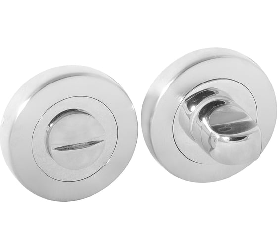 Изображение товара Поворотная кнопка DOORLOCK DL M08/Y SCB/OC матированный/полированный хром A=35-42 мм, шток 5/8 мм 73523