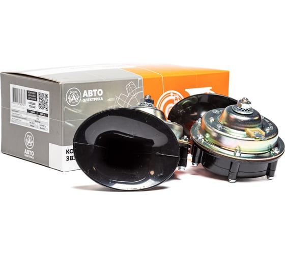 Изображение товара Звуковой сигнал АВТОЭЛЕКТРИКА ГАЗ, ПАЗ 12В комплект, улитка С302/303 06.1227