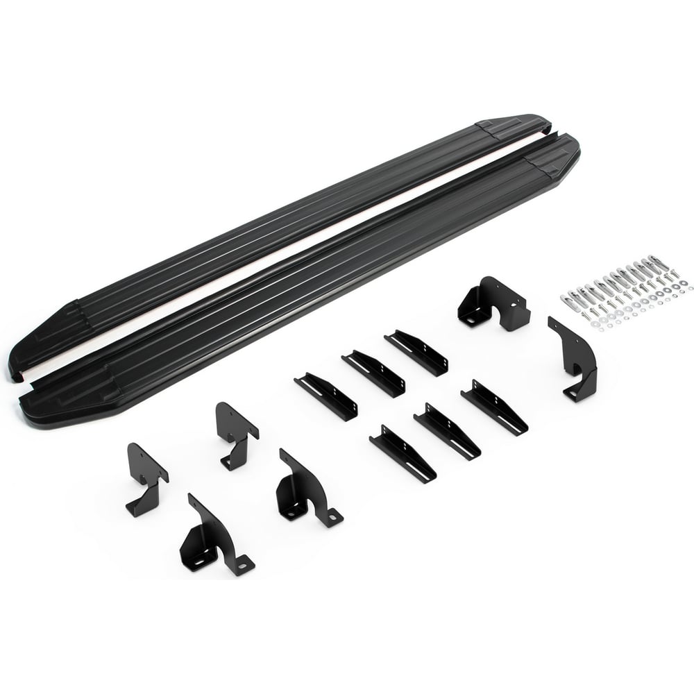 Изображение товара Пороги на автомобиль Rival Premium-Black для BYD Song Plus 2023 алюминий комплект