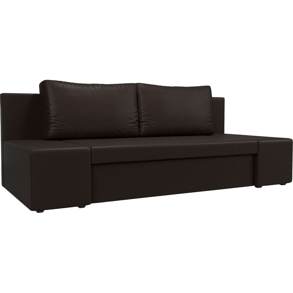 Изображение товара Диван прямой со механизмом еврокнижка, ящиком и обивкой из экокожи