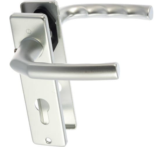 Изображение товара Гарнитур HOPPE 1117/202KP Birmingham PZ72 F1 анодированный серебристый алюминий А=37-42мм 65849