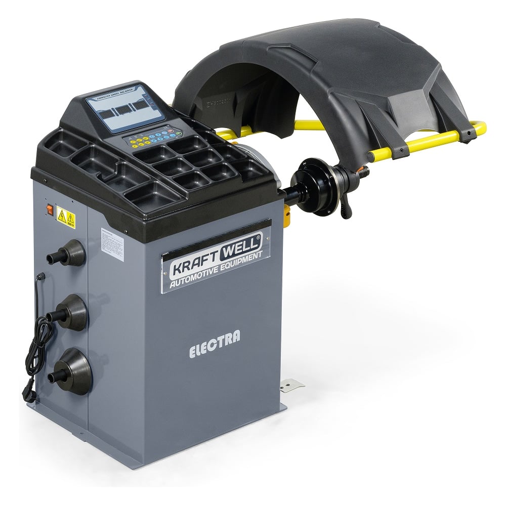 Изображение товара Профессиональный балансировочный полуавтоматический станок KraftWell KRW243