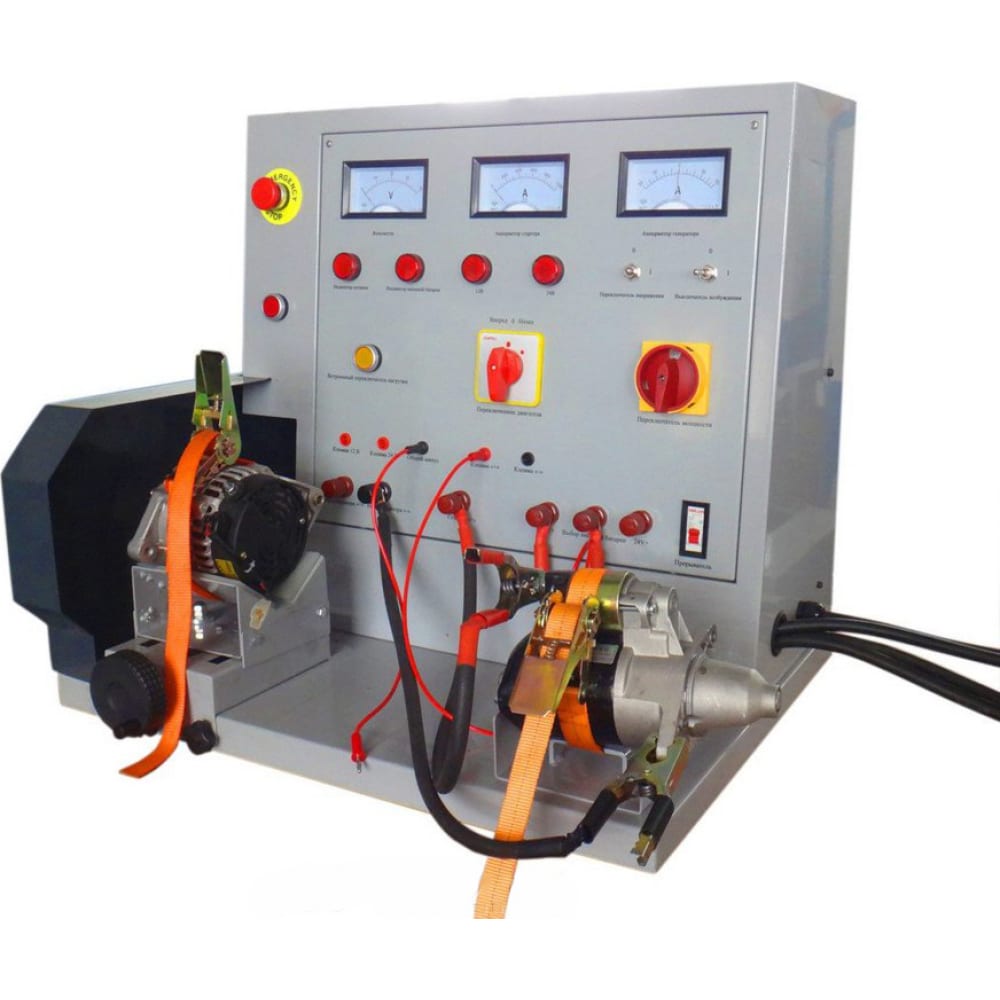Электрический стенд для проверки генераторов и стартеров KraftWell электронный тестер для проверки 12 вольт акб генераторов стартеров topauto