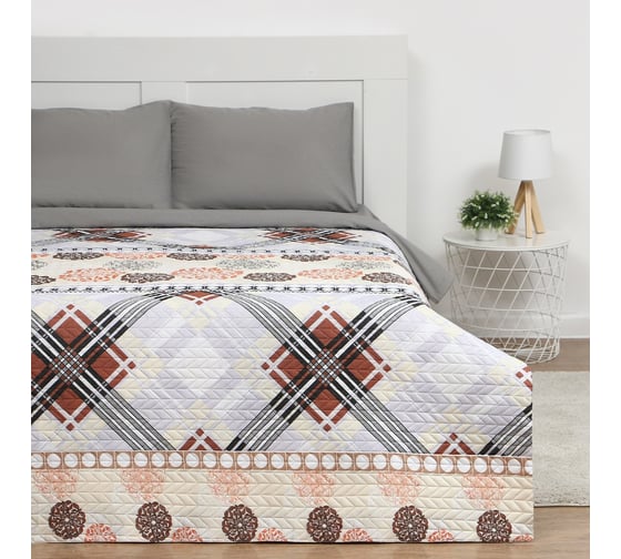 Изображение товара Покрывало Экономь и Я 2-спальное, Элегия, 180х210±5 см, 100% полиэстер, 190 гр/м2 5457619