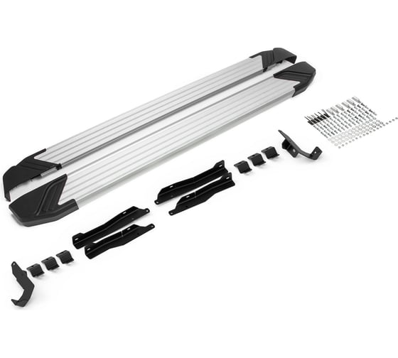 Изображение товара Пороги на автомобиль Rival "Silver" для Omoda C5 2022-н.в., 173 см, 2 шт., алюминий F173AL.0908.1