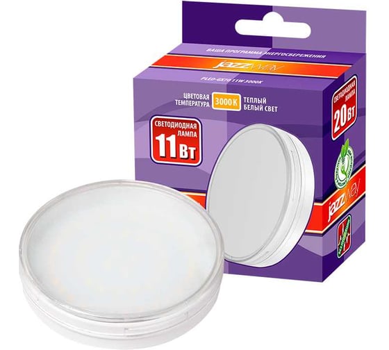 Изображение товара Светодиодная лампа Jazzway PLED-GX70 11Вт таблетка 3000К теплый белый GX70 950лм 230В/50Гц 1027665A