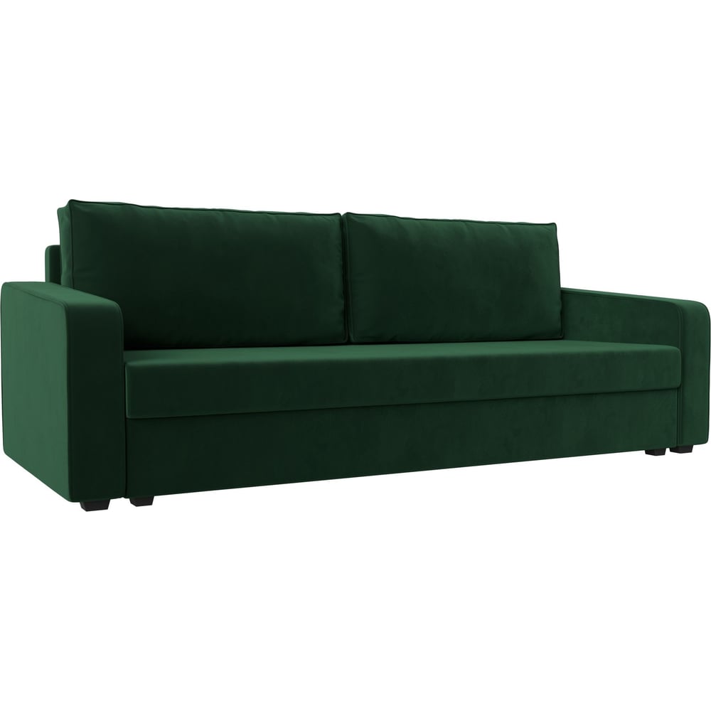 Изображение товара Прямой диван Лига диванов лига-009 с механизмом еврокнижка в зеленом велюре