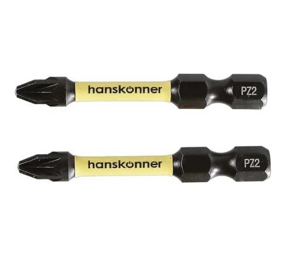 Изображение товара Биты PZ2, 50 мм, 2 шт Hanskonner HPZ2-50-2T