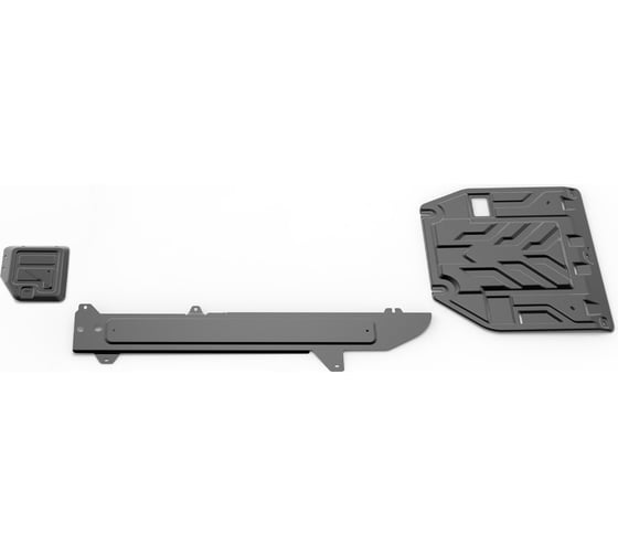 Изображение товара Защита картера + КПП + топливных магистралей+ редуктора+ комплект крепежа Rival Сталь, Geely Monjaro, V-2.0 K111.1930.1