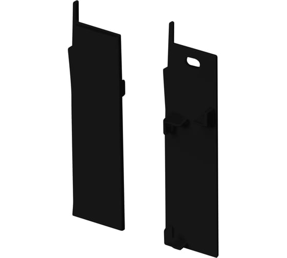 Изображение товара Заглушка Arlight PLINTUS-H73-F BLACK 1 комплект 043596