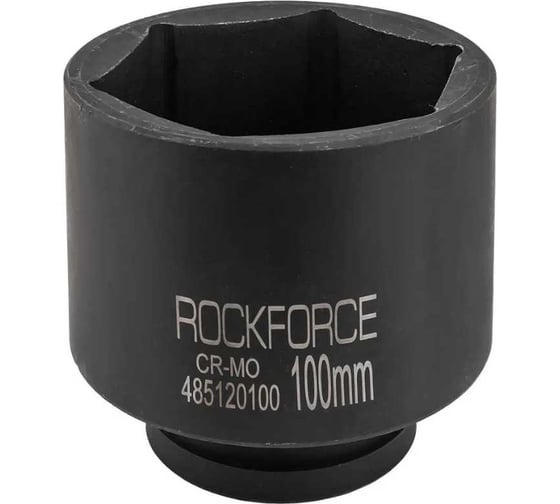 Изображение товара Головка ударная глубокая 6-гранная 100 мм, 1"DR Rockforce RF-485120100(57532)