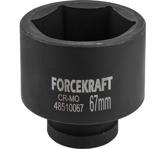 Изображение товара Головка ударная глубокая 6-гранная 67 мм, 1"DR Rockforce RF-48510067(57948)