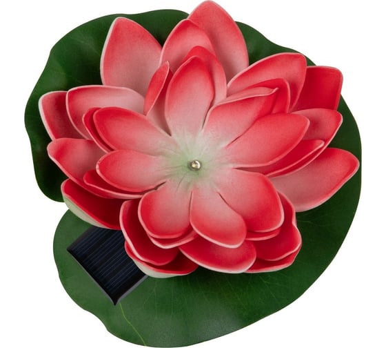 Изображение товара Садовый светильник на солнечной батарее Uniel USL-S-826/PT060 RED WATERLILY UL-00011599