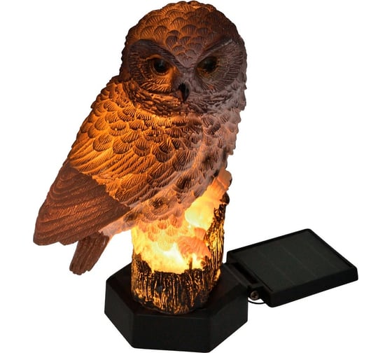Изображение товара Садовый светильник на солнечной батарее Uniel USL-S-829/PM290 BROWN OWL UL-00011605