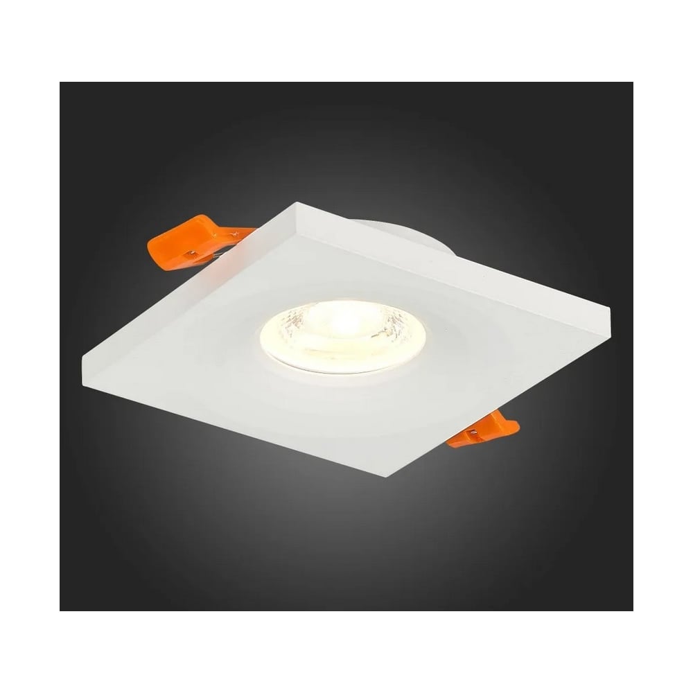 Изображение товара Встраиваемый светильник ALMA LIGHT белый, матовый, gu10, 1x50w, l94xw94xh27, без лампы, ALD00127WH-SQ-GU10.1x50W