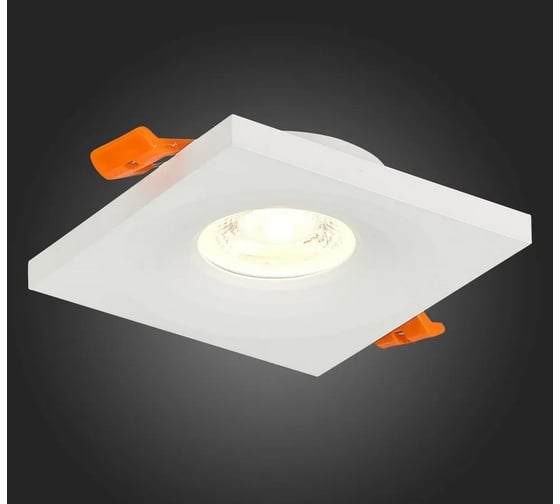 Изображение товара Встраиваемый светильник ALMA LIGHT белый, матовый, gu10, 1x50w, l94xw94xh27, без лампы, ALD00127WH-SQ-GU10.1x50W