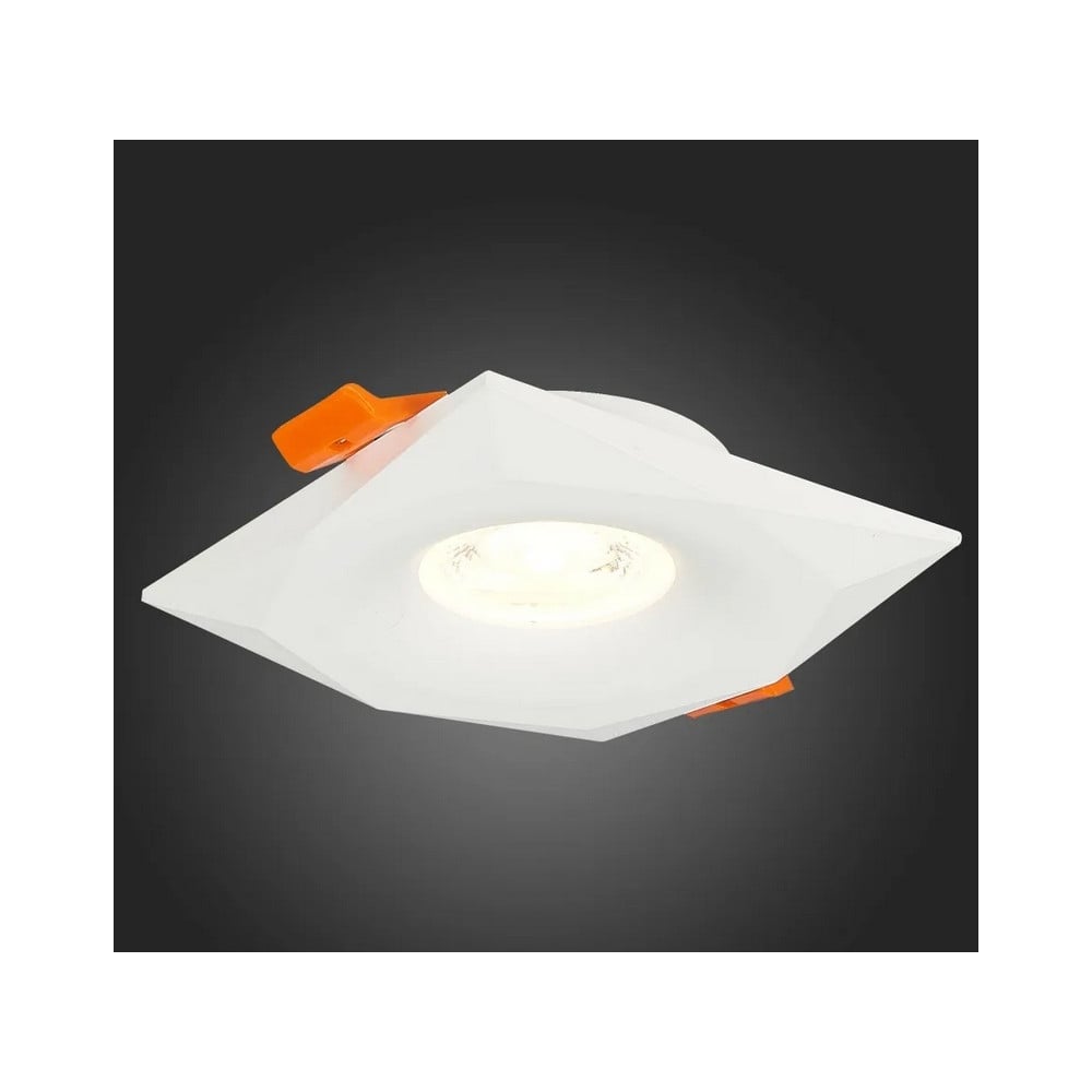 Изображение товара Встраиваемый светильник ALMA LIGHT белый, матовый, gu10, 1x50w, l95xw95xh25, без лампы, ALD00124WH-MK1-GU10.1x50W