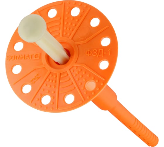 Изображение товара Дюбель теплоизоляционный тарельчатый SORMAT ФЗД-1x115, коробка 300 шт. 8730115000