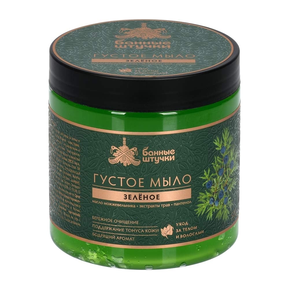 Изображение товара Мыло Банные штучки густое зеленое 500 мл для бани и сауны