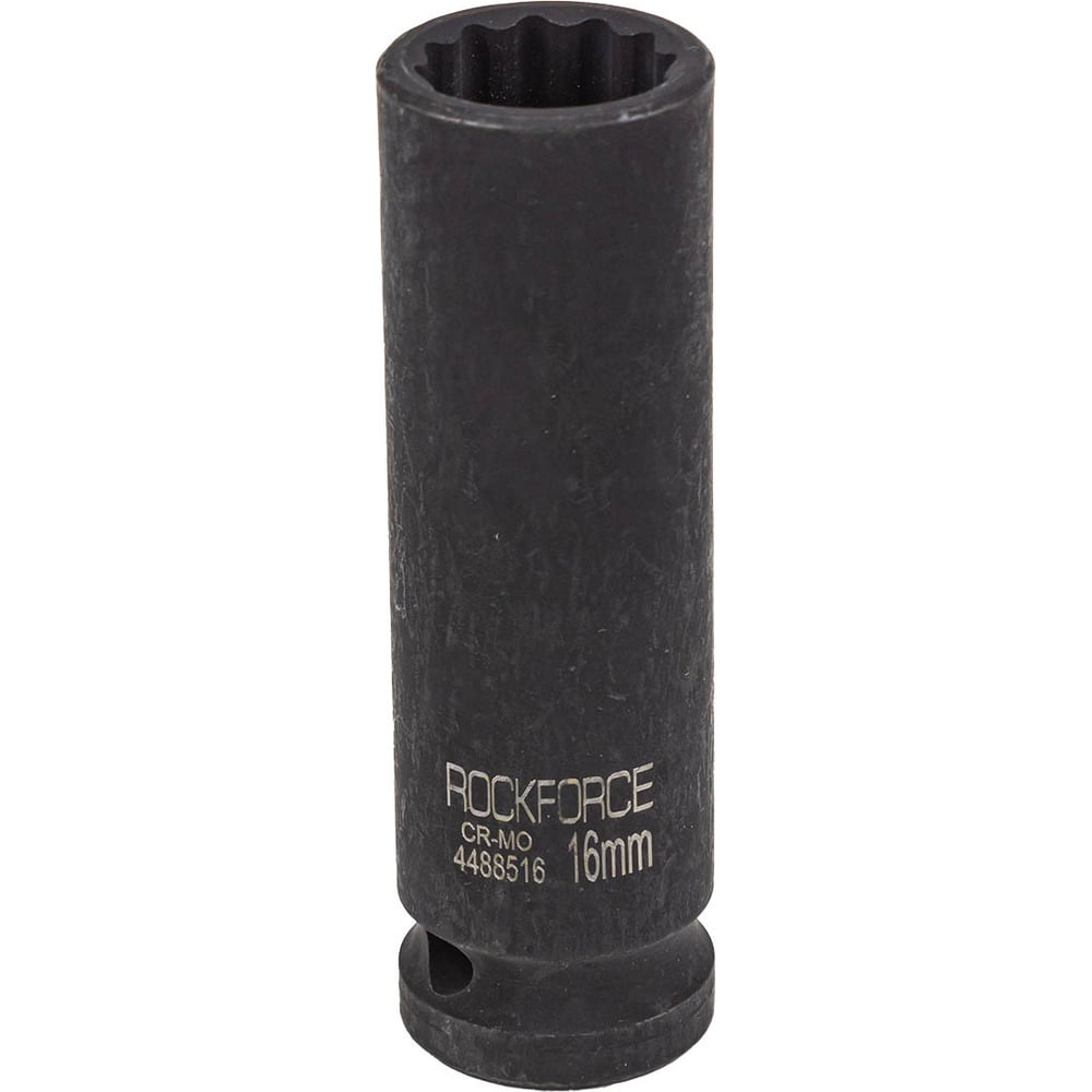 Головка ударная глубокая 12-гранная 16 мм, 1/2"DR Rockforce RF-4488516(54970)