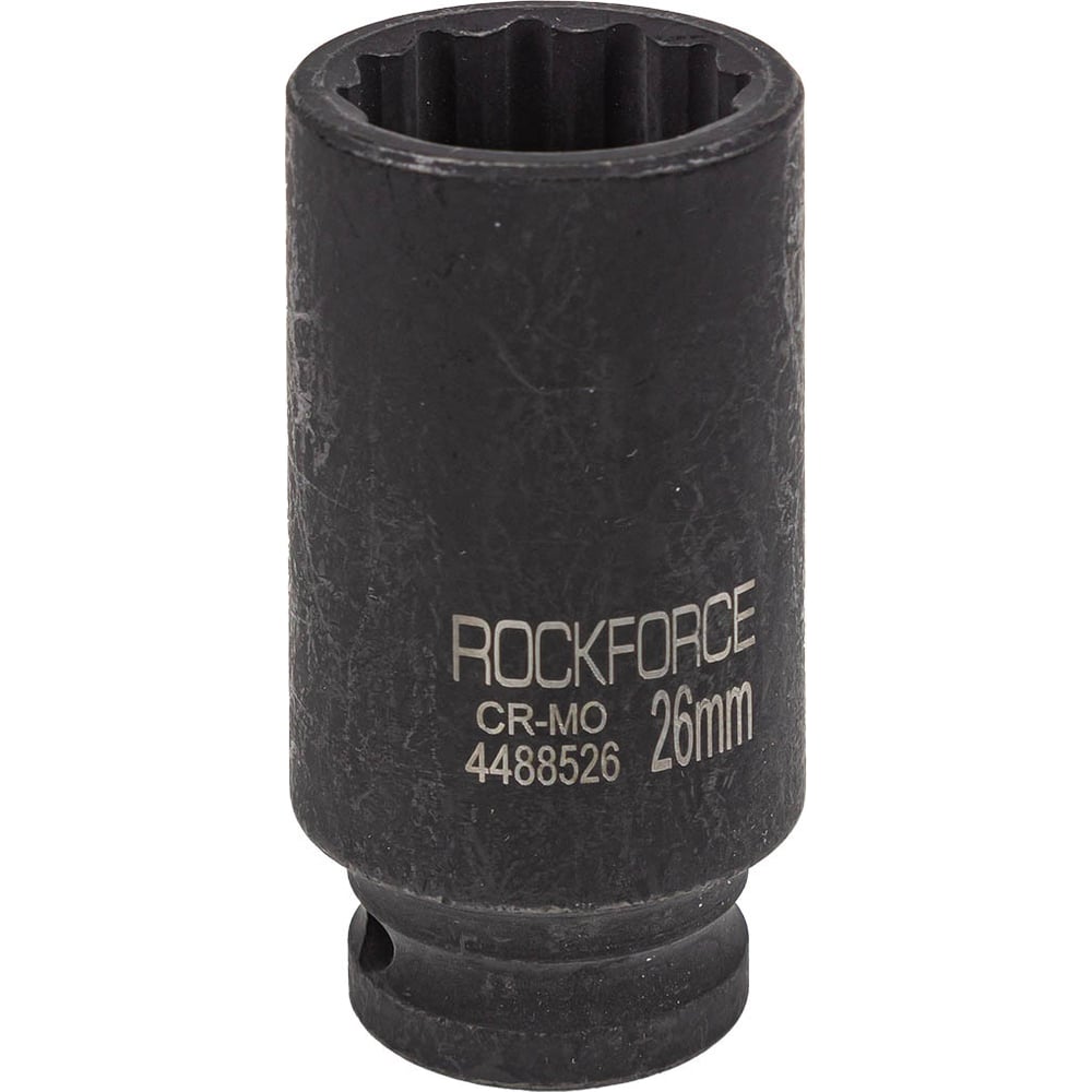 Изображение товара Головка ударная глубокая 12-гранная 26 мм 1/2" Rockforce RF-4488526