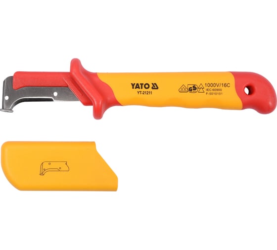 Изображение товара Нож для снятия изоляции YATO диэлектрический VDE YT-21211