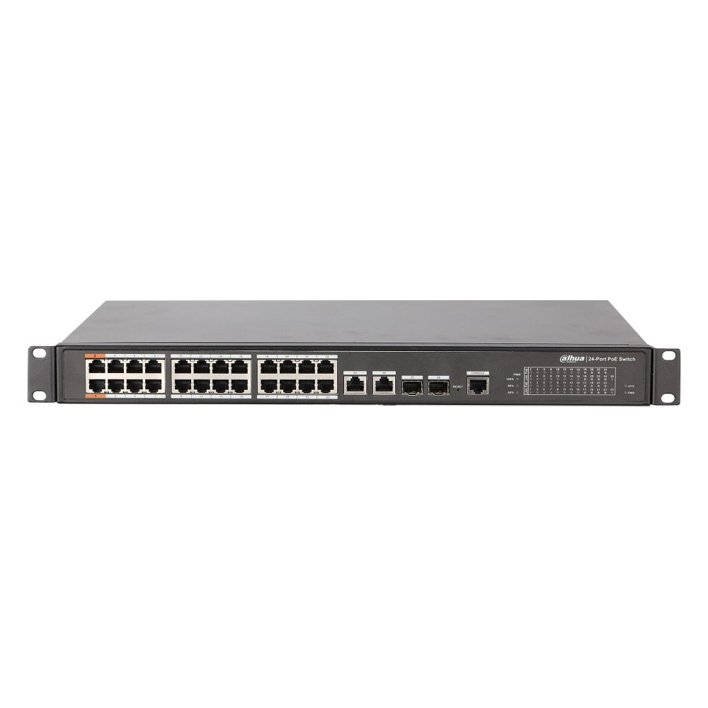 Изображение товара Коммутатор PoE Dahua DH-PFS4226-24ET-360 24 порта, 360 Вт Изображение товара Коммутатор PoE Dahua DH-PFS4226-24ET-360 24 порта, 360 Вт