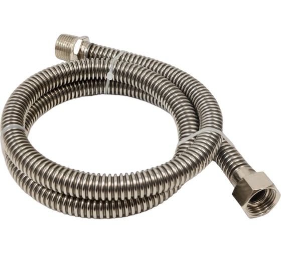 Изображение товара Подводка для газа СТМ ГАЗ сильфонная, 1/2", гайка-штуцер, 100 см CGHM1210